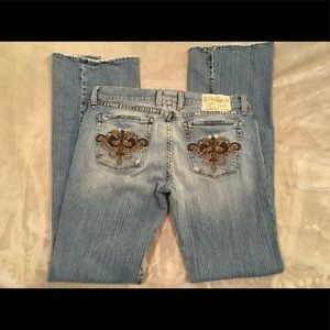 LUCKY BRAND "Fleur Dream Jean" Boot/Button-Fly S29
